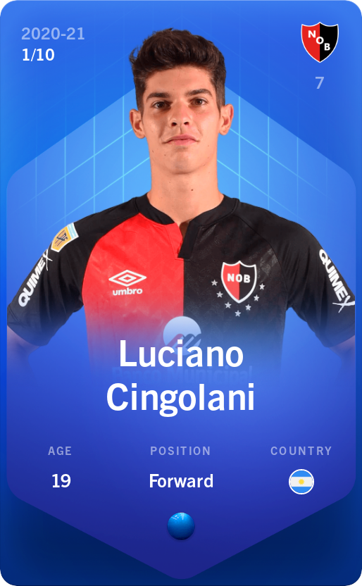 Sorare - Sorare Official - Luciano Cingolani 2020-21 • Super Rare 1/10 - NFT # 110575286635069629056038541109686051779770132361069921715090892395402857846596