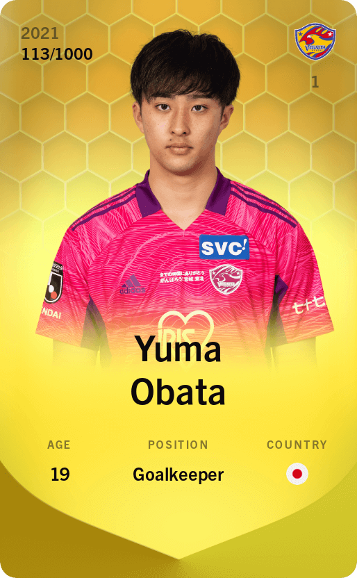 Yuma Obata 2021-22 • Limited 113/1000