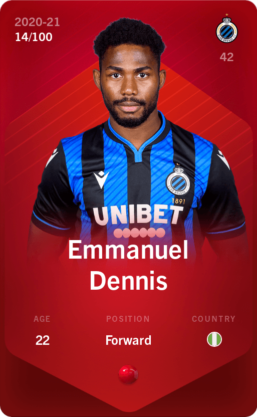 Emmanuel Dennis 2020-21 • Rare 14/100