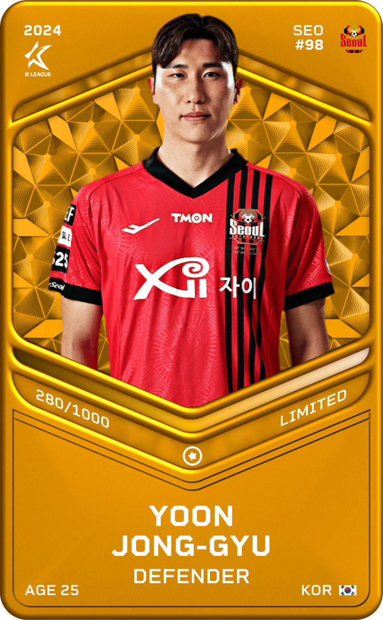 Yoon Jong-Gyu 2024-25 • Limited 280/1000