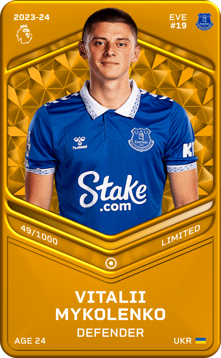 Vitalii Mykolenko 2023-24 • Limited 49/1000