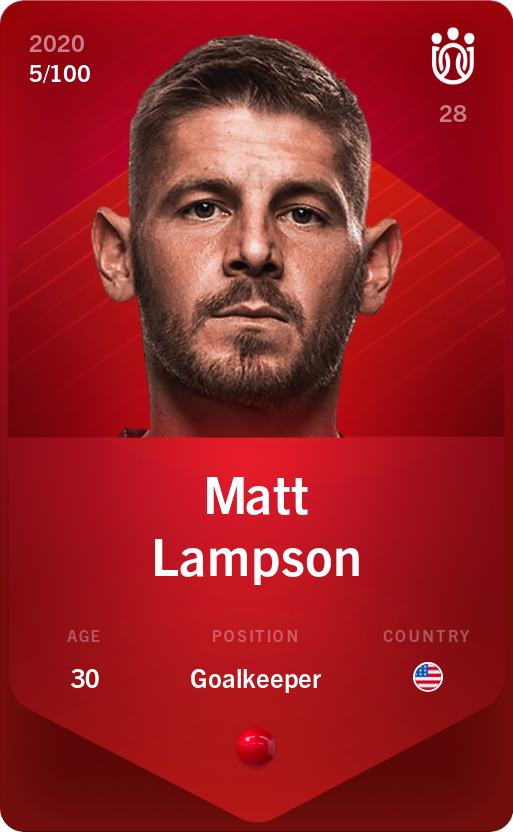 Sorare - Sorare Official - Matt Lampson 2020-21 • Rare 5/100 - NFT # 44946967248084026496177951379767854524634514940576438863413658767135706670689