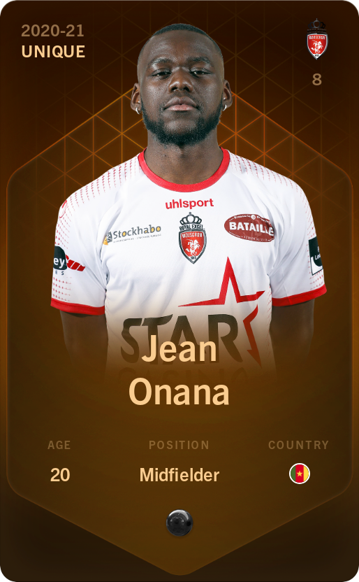 Sorare - Sorare Official - Jean Onana 2020-21 • Unique - NFT # 46581065838048852016772746953274518946776174111134481474408625901679633879688
