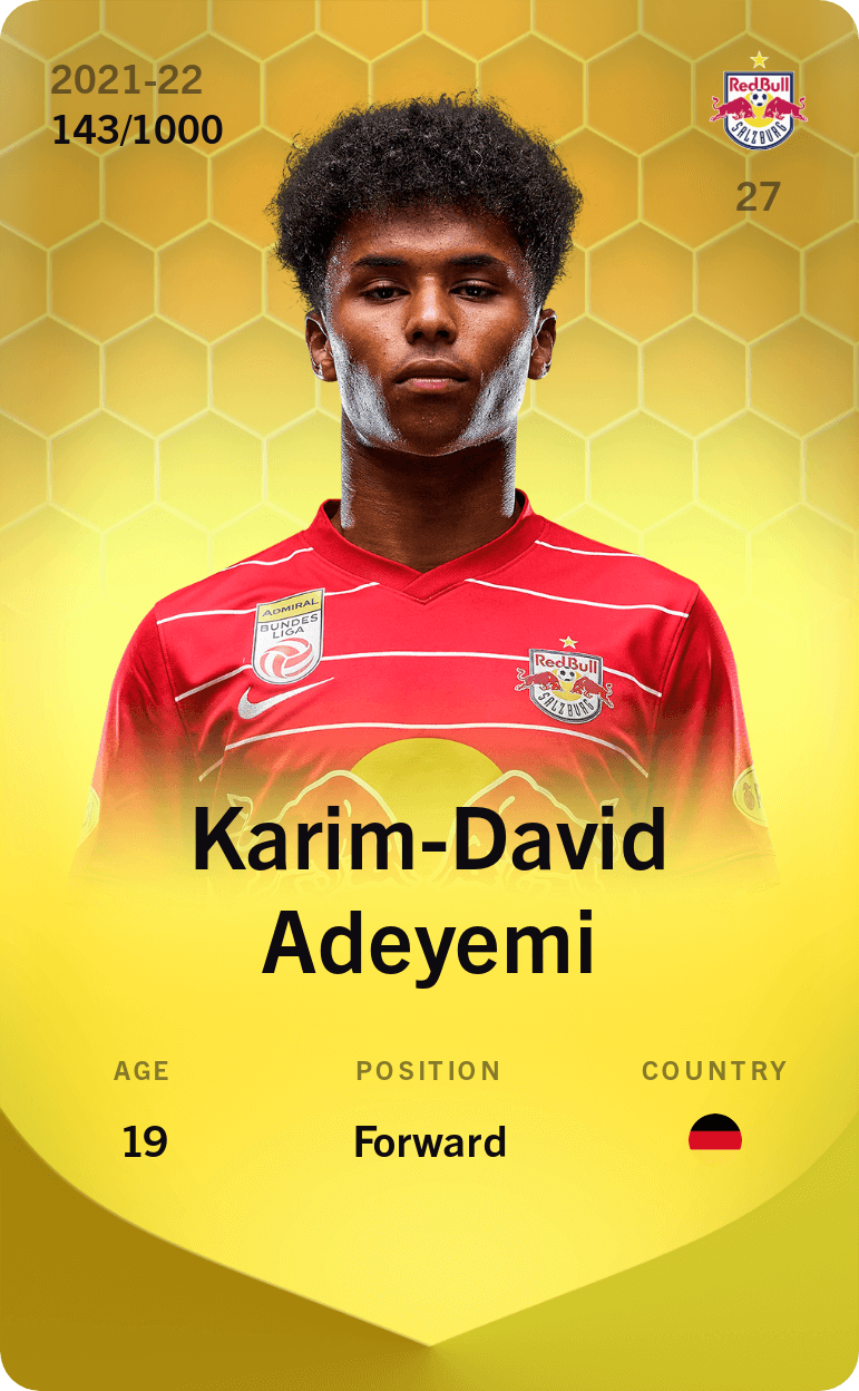 Karim-David Adeyemi 2021-22 • Limited 143/1000