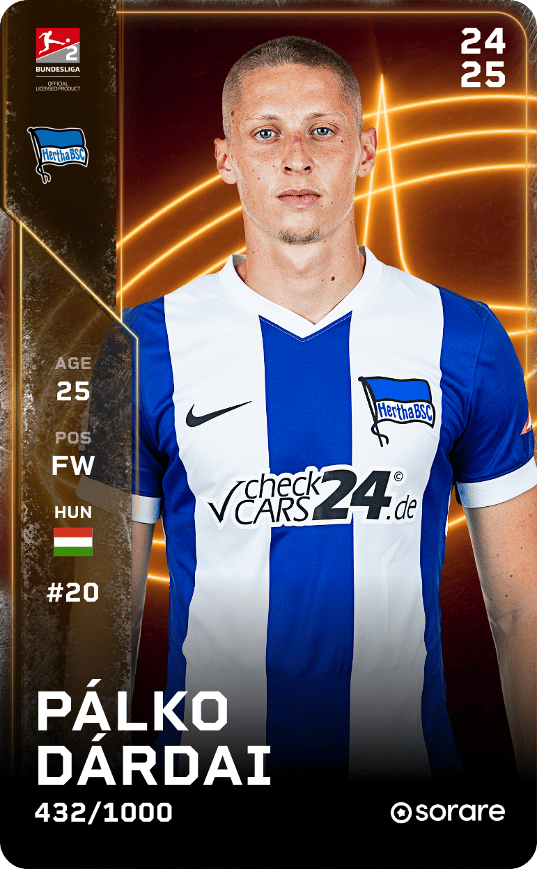Pálko Dárdai 2024-25 • Limited 432/1000