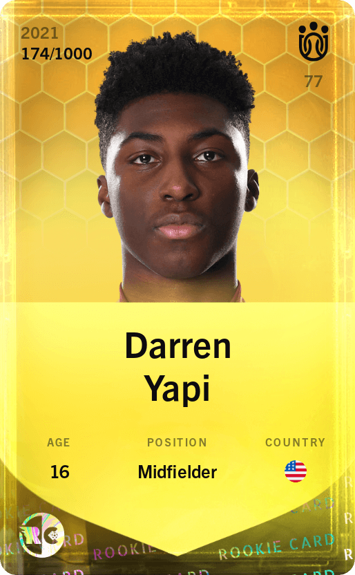Darren Yapi 2021-22 • Limited 174/1000