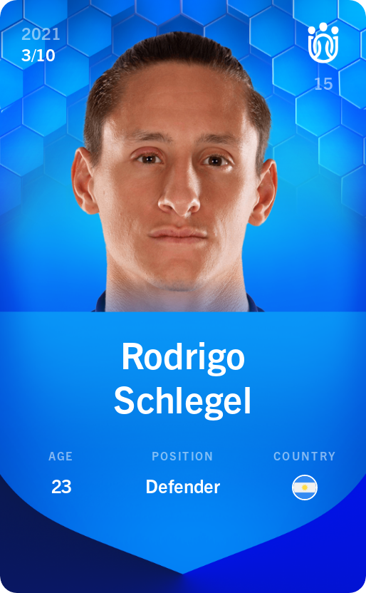 Sorare - Sorare Official - Rodrigo Schlegel 2021-22 • Super Rare 3/10 - NFT # 108346831966171234432027919622190833799724294862732368336379009918607802005610