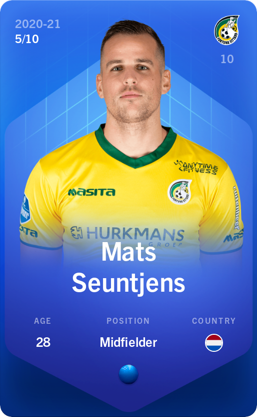 Sorare - Sorare Official - Mats Seuntjens 2020-21 • Super Rare 5/10 - NFT # 115733257795381286872651009822660722974660553894390800322718195857981885360015