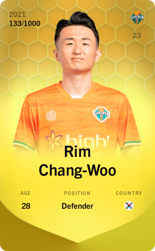 Rim Chang-Woo 2021-22 • Limited 133/1000