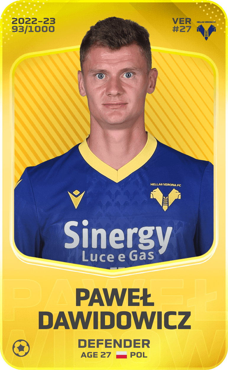 Paweł Dawidowicz 2022-23 • Limited 93/1000