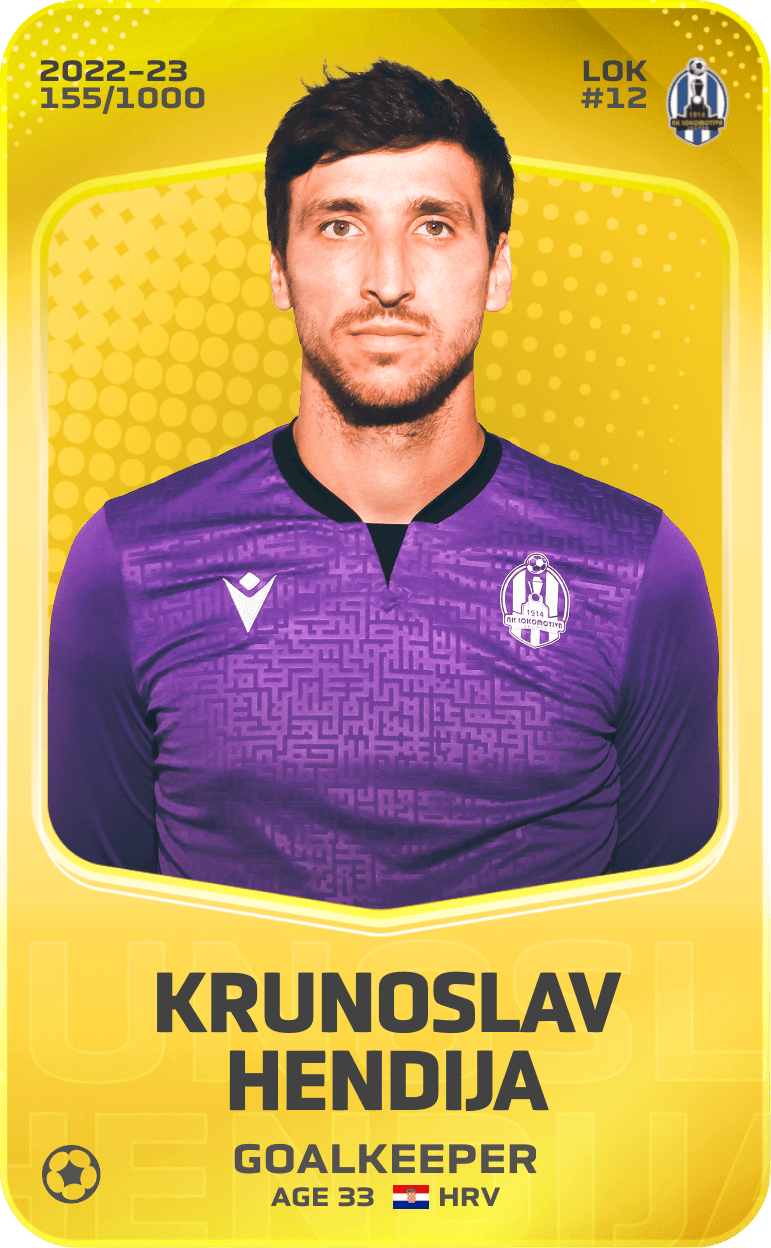 Krunoslav Hendija 2022-23 • Limited 155/1000