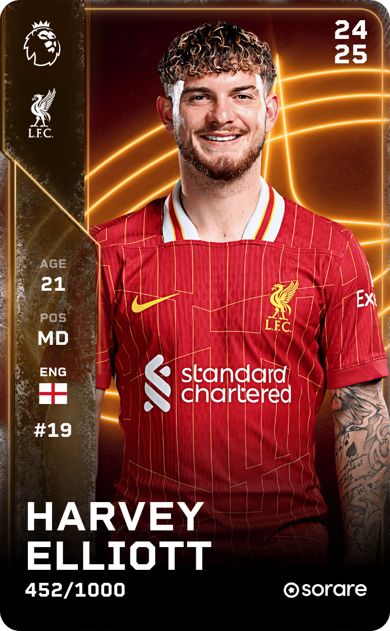 Harvey Elliott 2024-25 • Limited 452/1000