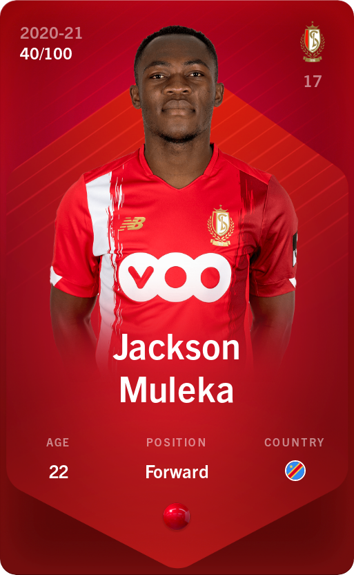 Sorare - Sorare Official - Jackson Muleka 2020-21 • Rare 40/100 - NFT # 54286675743836360178321326180978153518975399444880828417761778835809180122091