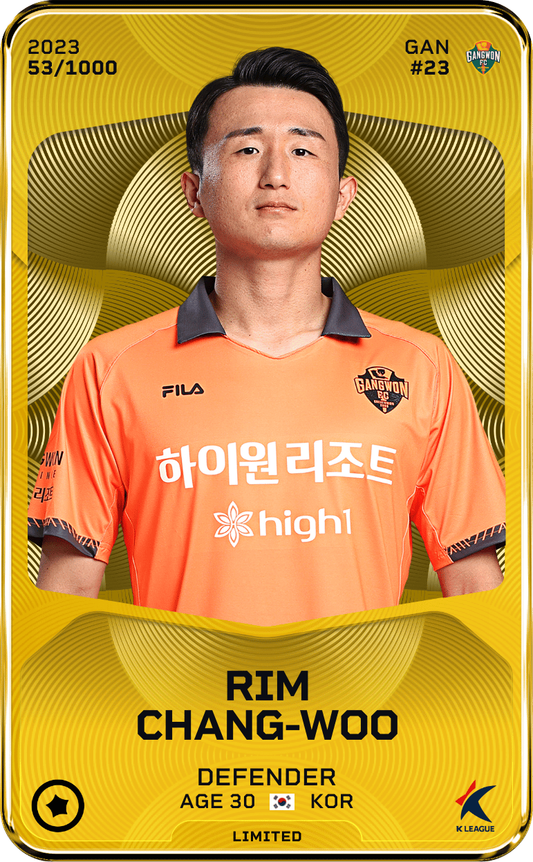 Rim Chang-Woo 2023-24 • Limited 53/1000