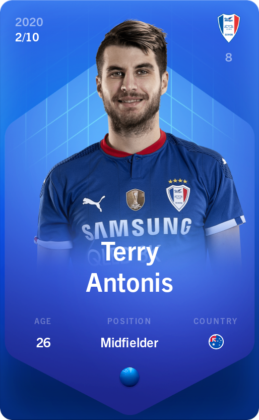 Sorare - Sorare Official - Terry Antonis 2020-21 • Super Rare 2/10 - NFT # 83710683005387262374861230660894272705559444575595454523343551097435818032945