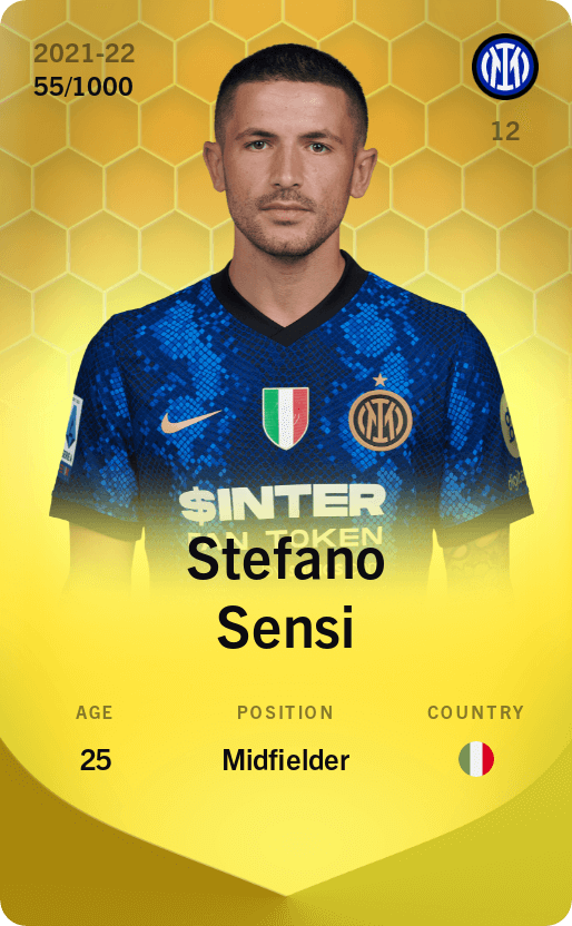 Stefano Sensi 2021-22 • Limited 55/1000