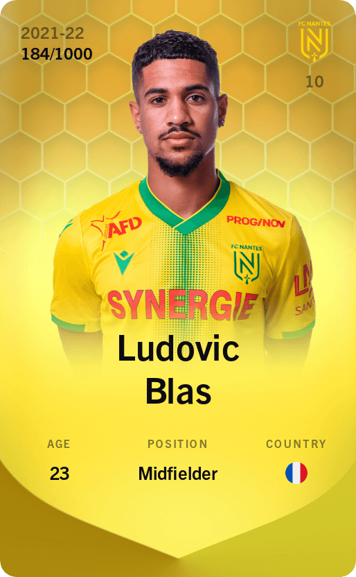 Ludovic Blas 2021-22 • Limited 184/1000