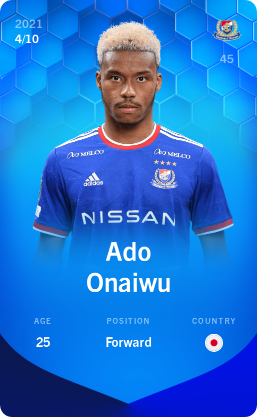 Sorare - Sorare Official - Ado Onaiwu 2021-22 • Super Rare 4/10 - NFT # 30655454031588640397776063285823798356969459279688812667979071829362623377915