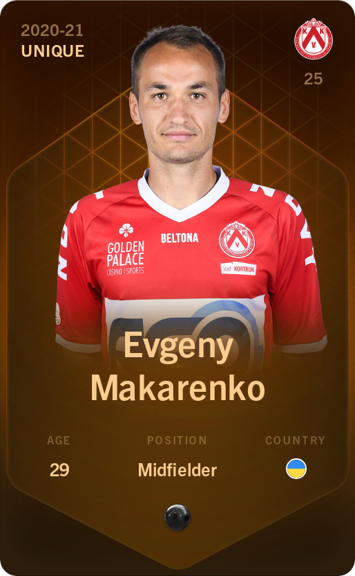 Sorare - Sorare Official - Evgeny Makarenko 2020-21 • Unique - NFT # 49704072231911660799399185480473484530655130036005199549926875512778884452098