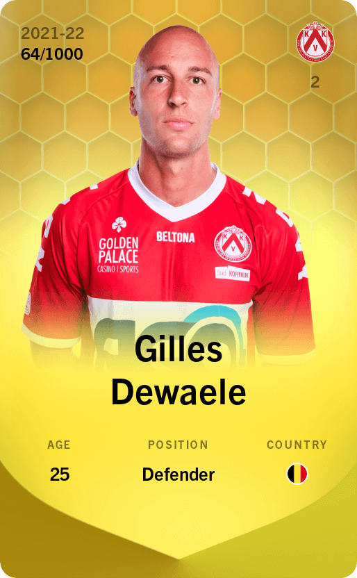 Gilles Dewaele 2021-22 • Limited 64/1000