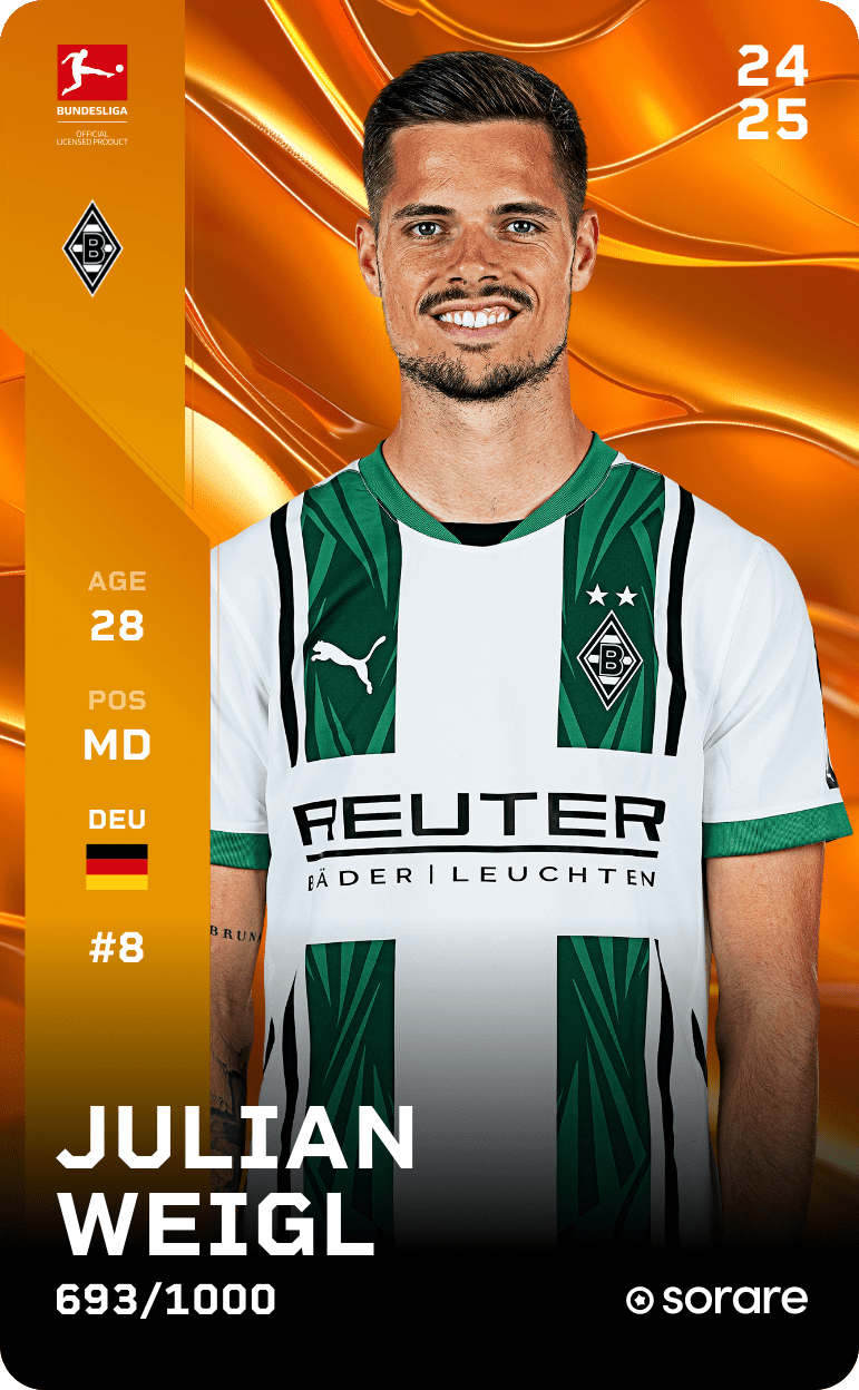 Julian Weigl 2024-25 • Limited 693/1000
