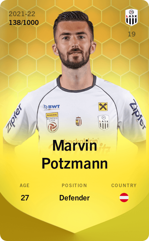 Marvin Potzmann 2021-22 • Limited 138/1000