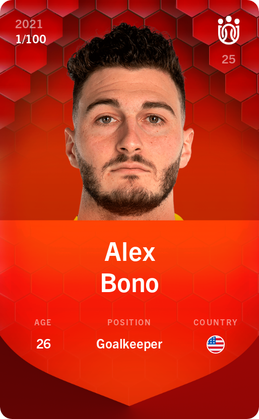 Sorare - Sorare Official - Alex Bono 2021-22 • Rare 1/100 - NFT # 113654805362074768220793763292244300887404713819922736964960703144991353457757