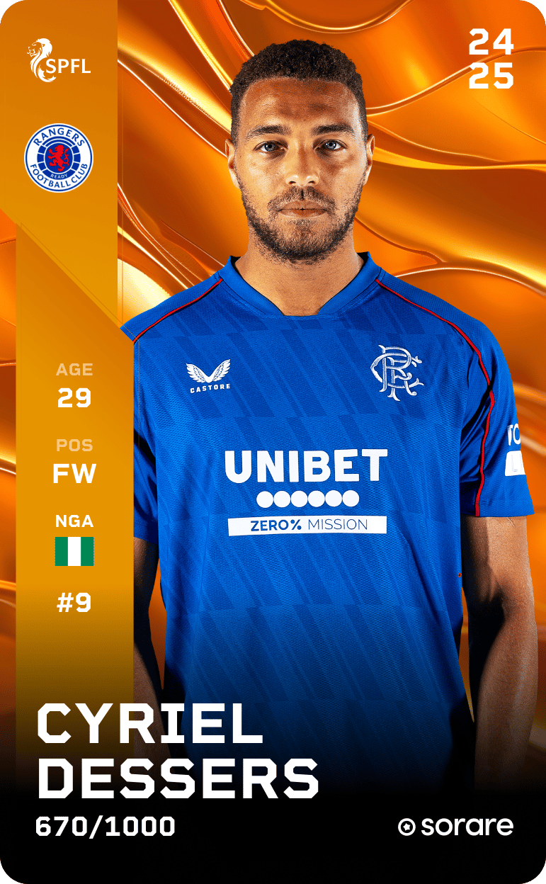 Cyriel Dessers 2024-25 • Limited 670/1000
