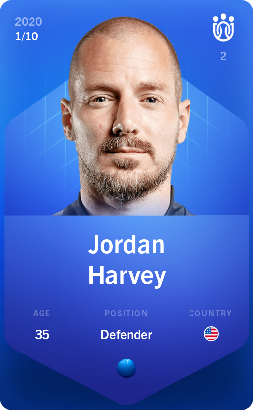 Sorare - Sorare Official - Jordan Harvey 2020-21 • Super Rare 1/10 - NFT # 30145531487117543371952825745872490952708883097098936390405178374866302307836