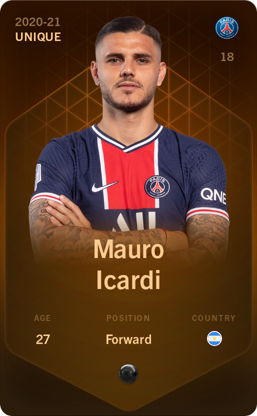 Sorare - Sorare Official - Mauro Icardi 2020-21 • Unique - NFT # 109657883331505333157621041794834518823535591657385609714395332695795872320284