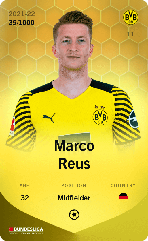 Marco Reus 2021-22 • Limited 39/1000