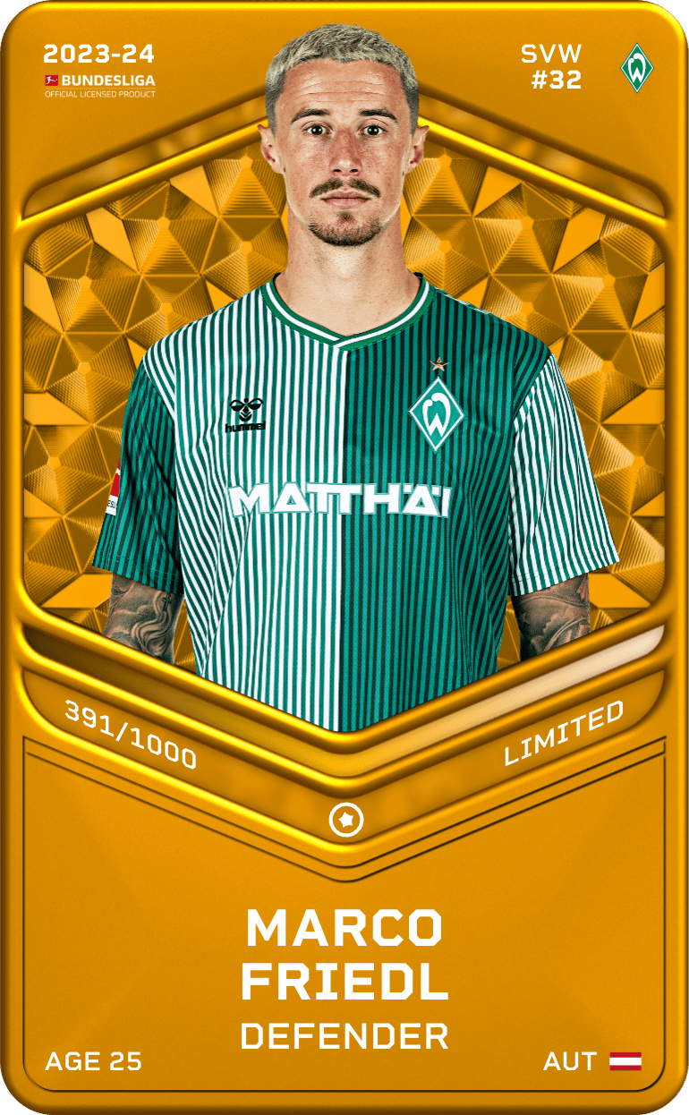 Marco Friedl 2023-24 • Limited 391/1000