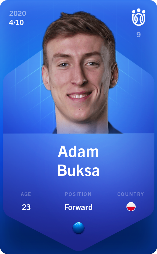 Sorare - Sorare Official - Adam Buksa 2020-21 • Super Rare 4/10 - NFT # 104522242915572602745062676230067321306505454105823787109583744642748445083575