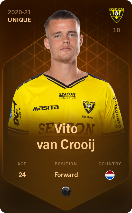 Sorare - Sorare Official - Vito van Crooij 2020-21 • Unique - NFT # 79261836217430866583920800961137411408341207698389200057044699596432730005353