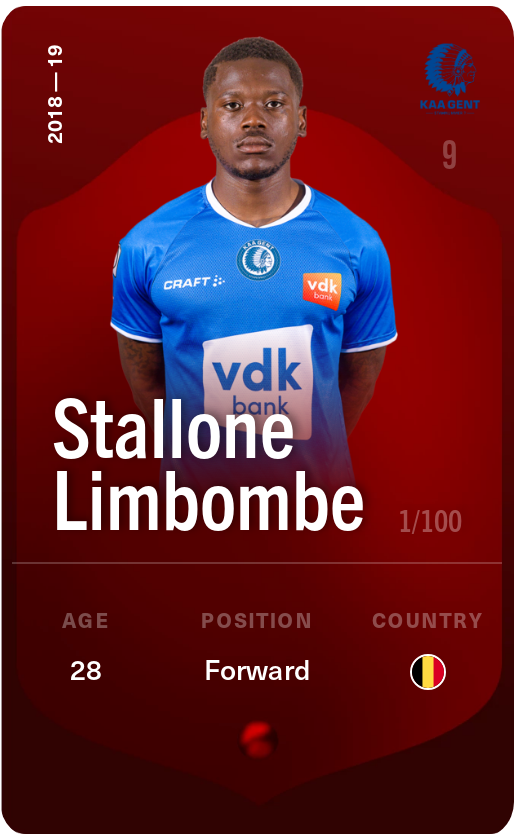 Sorare - Sorare Official - Stallone Limbombe 2018-19 • Rare 1/100 - NFT # 28763479163615159386672071805634163151606311752054317746615313918484561560520