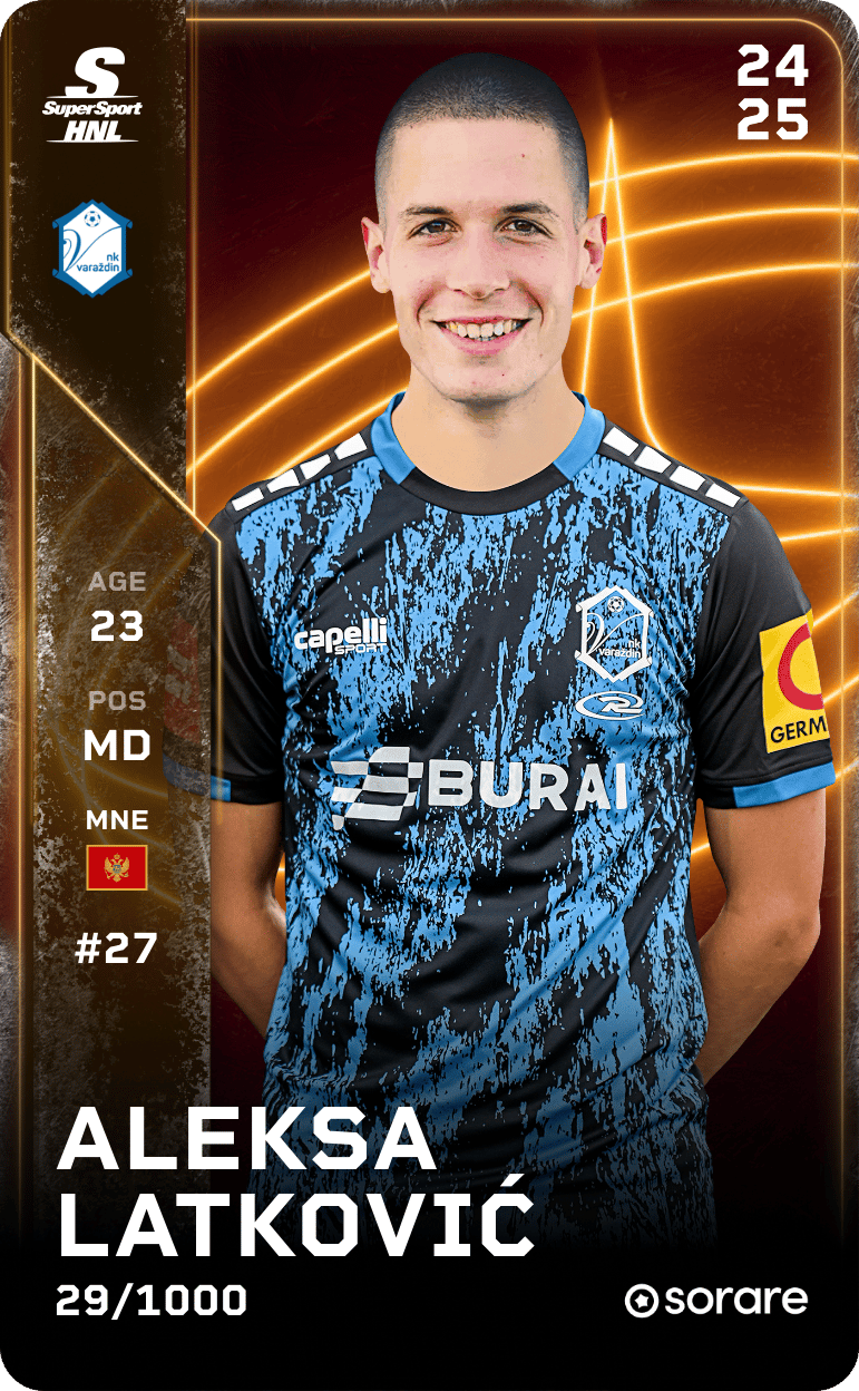 Aleksa Latković 2024-25 • Limited 29/1000
