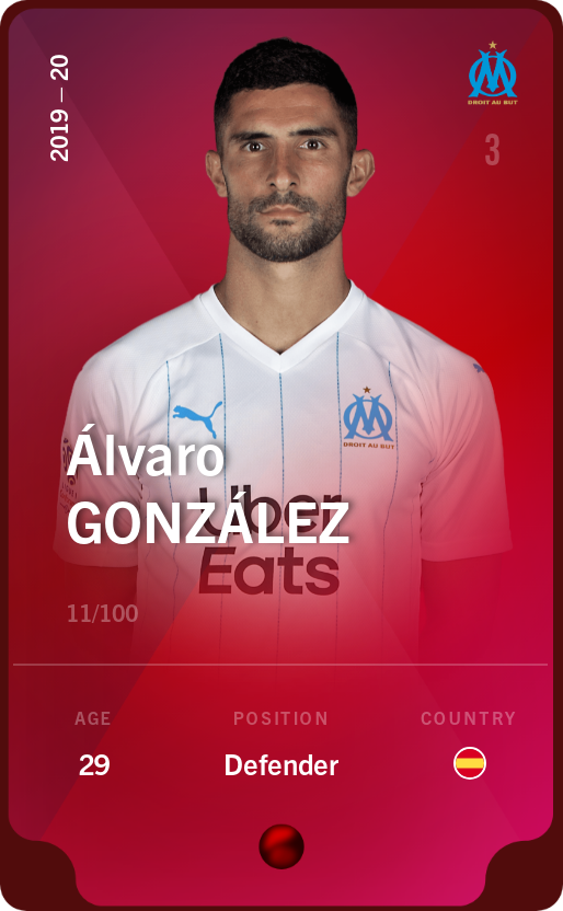 Sorare - Sorare Official - Álvaro González 2019-20 • Rare 11/100 - NFT # 83036852462502867530100729337117031574540168172761306735502330592927830174707