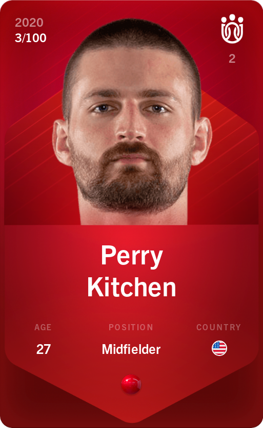 Sorare - Sorare Official - Perry Kitchen 2020-21 • Rare 3/100 - NFT # 96465441683810960610945160797695075602070445917773071786270412284961309978463