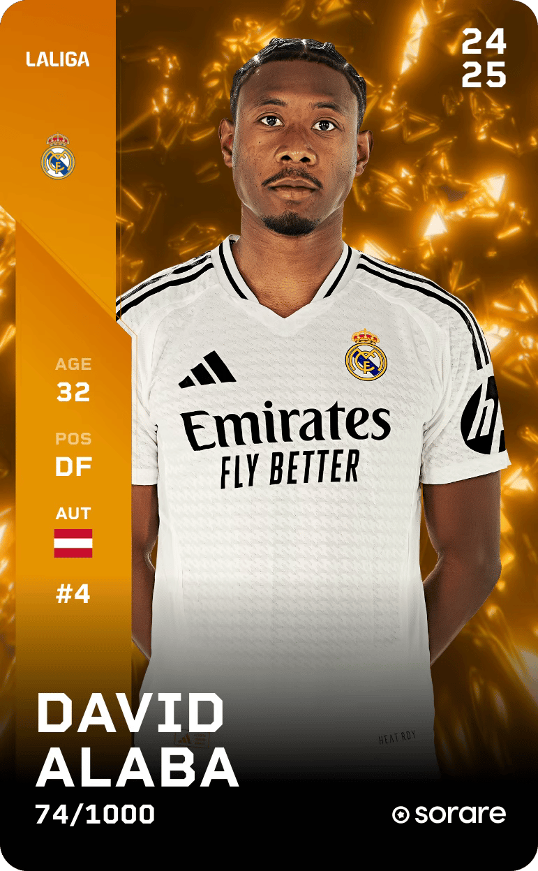 David Alaba 2024-25 • Limited 74/1000