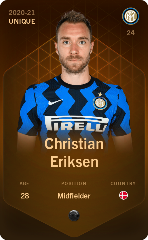 Sorare - Sorare Official - Christian Eriksen 2020-21 • Unique - NFT # 98748270506968748377962054414439369782128084123861569173229925785147306795283