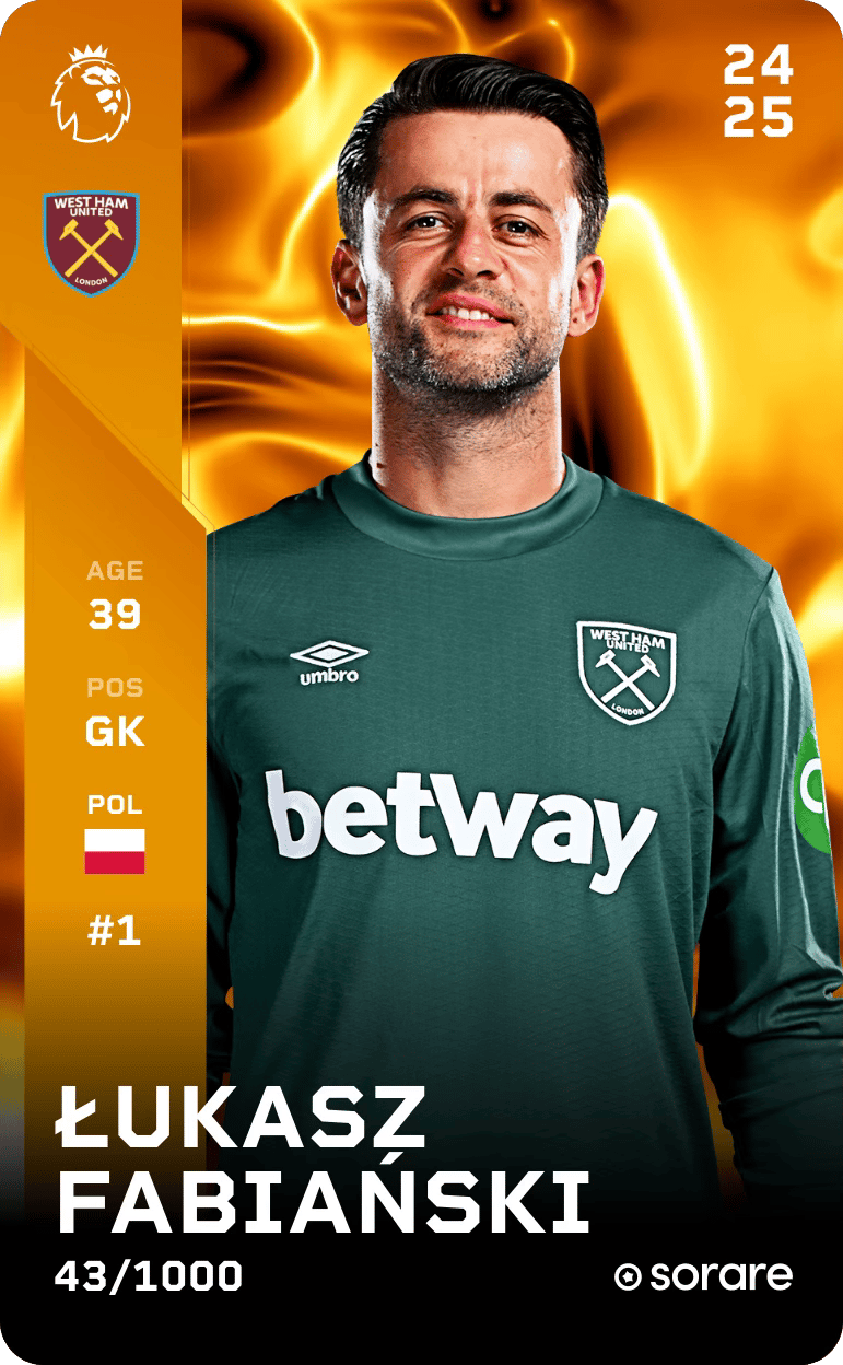 Łukasz Fabiański 2024-25 • Limited 43/1000