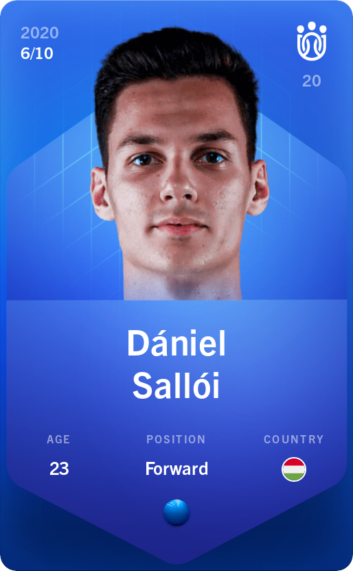 Sorare - Sorare Official - Dániel Sallói 2020-21 • Super Rare 6/10 - NFT # 7560185068332877857133994373679216607918272358197605495000218882517016823053