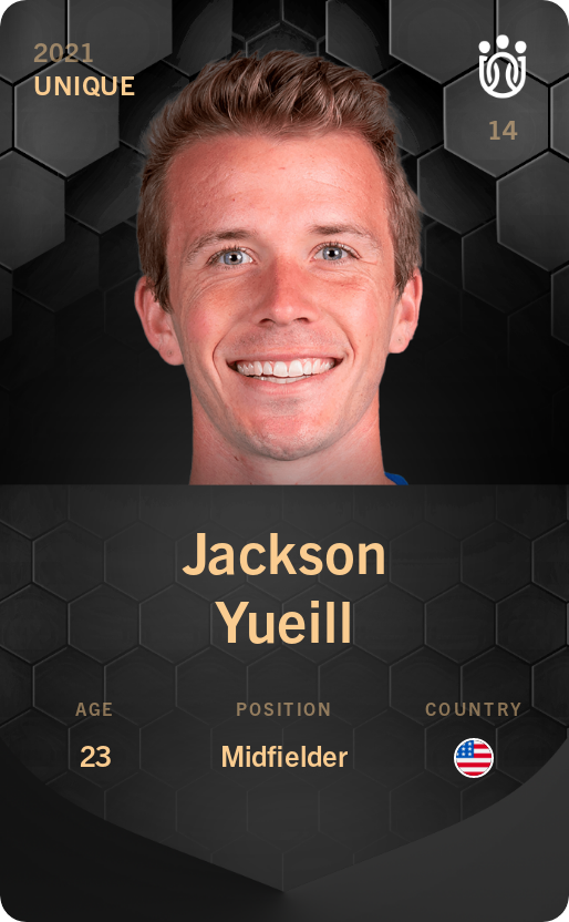 Sorare - Sorare Official - Jackson Yueill 2021-22 • Unique - NFT # 102971887728741080720810838743311629845927522083973084394405557142116251165297