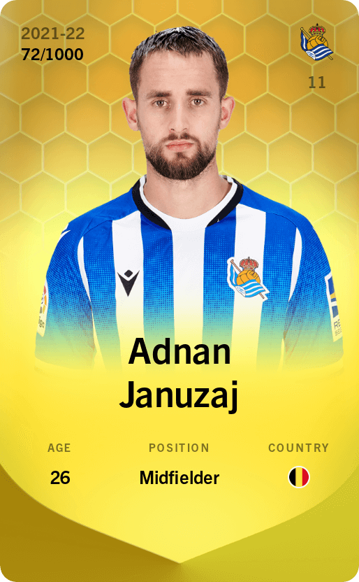 Adnan Januzaj 2021-22 • Limited 72/1000