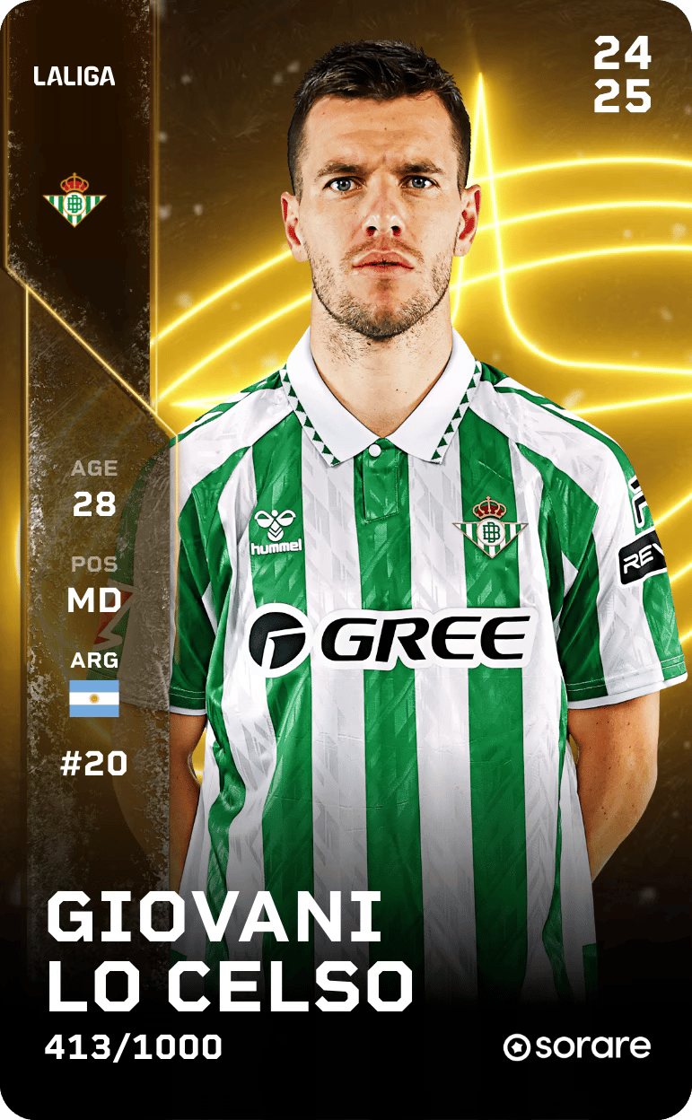Giovani Lo Celso 2024-25 • Limited 413/1000