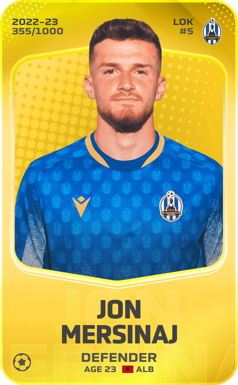 Jon Mersinaj 2022-23 • Limited 355/1000