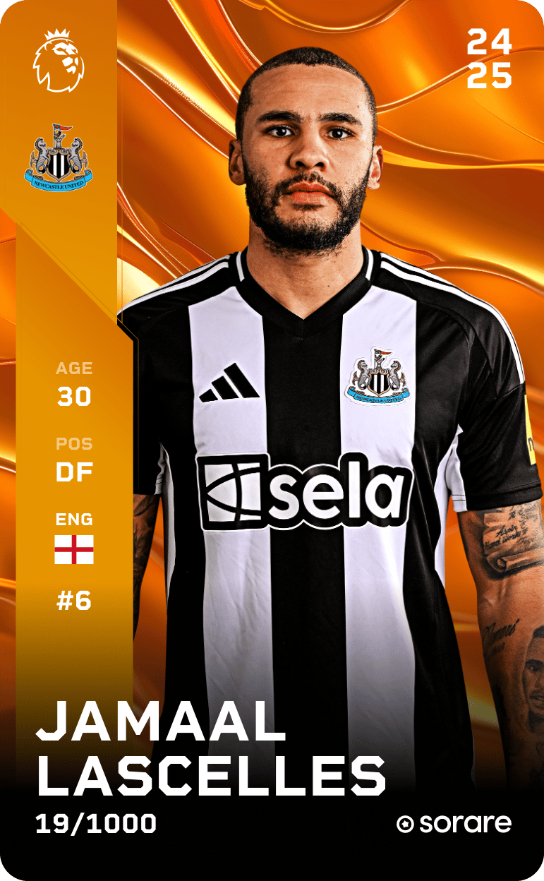 Jamaal Lascelles 2024-25 • Limited 19/1000