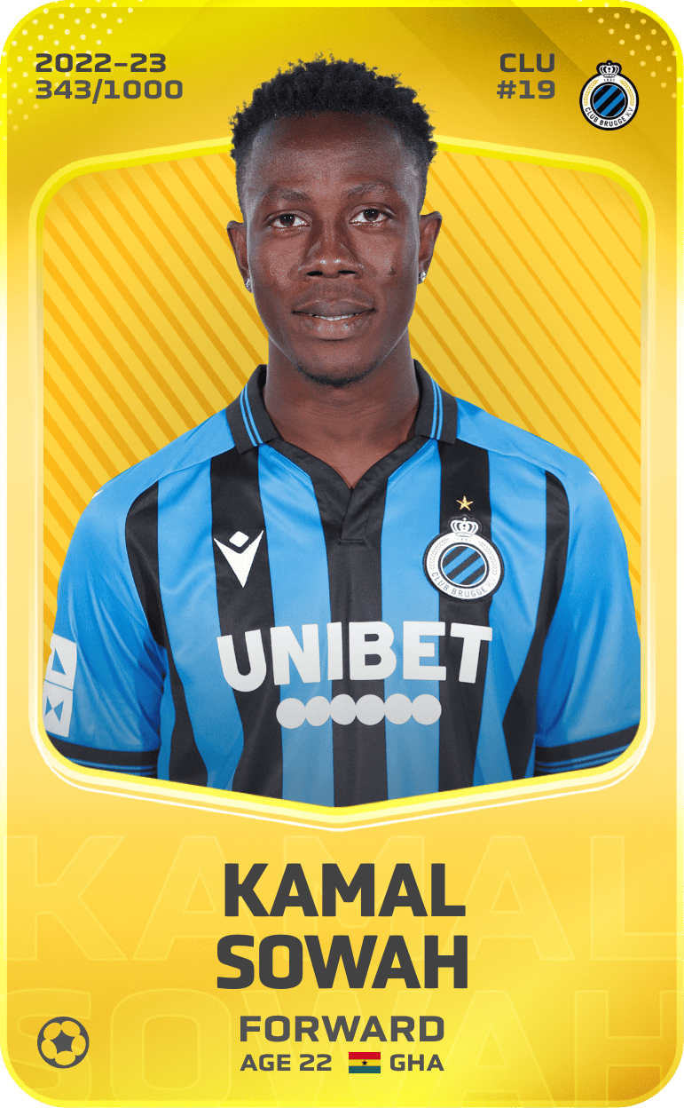 Kamal Sowah 2022-23 • Limited 343/1000