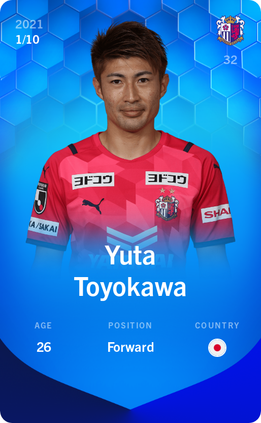 Sorare - Sorare Official - Yuta Toyokawa 2021-22 • Super Rare 1/10 - NFT # 46419162847871010740354970840078784335695839713358240599135602877806478123080