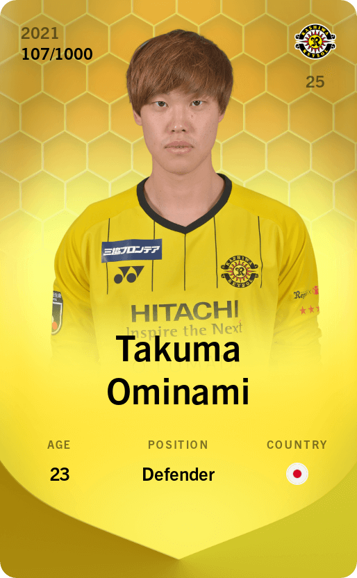Takuma Ominami 2021-22 • Limited 107/1000